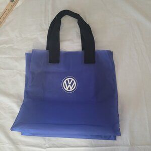 VW Blue Tote Bag Volkswagen Heavy Reusable Plastic Tote